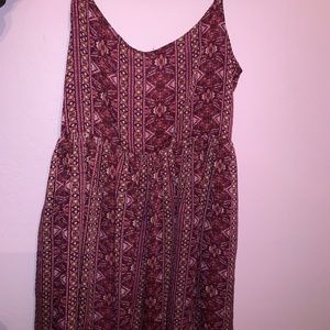 Loose Fitting Patterned Dress